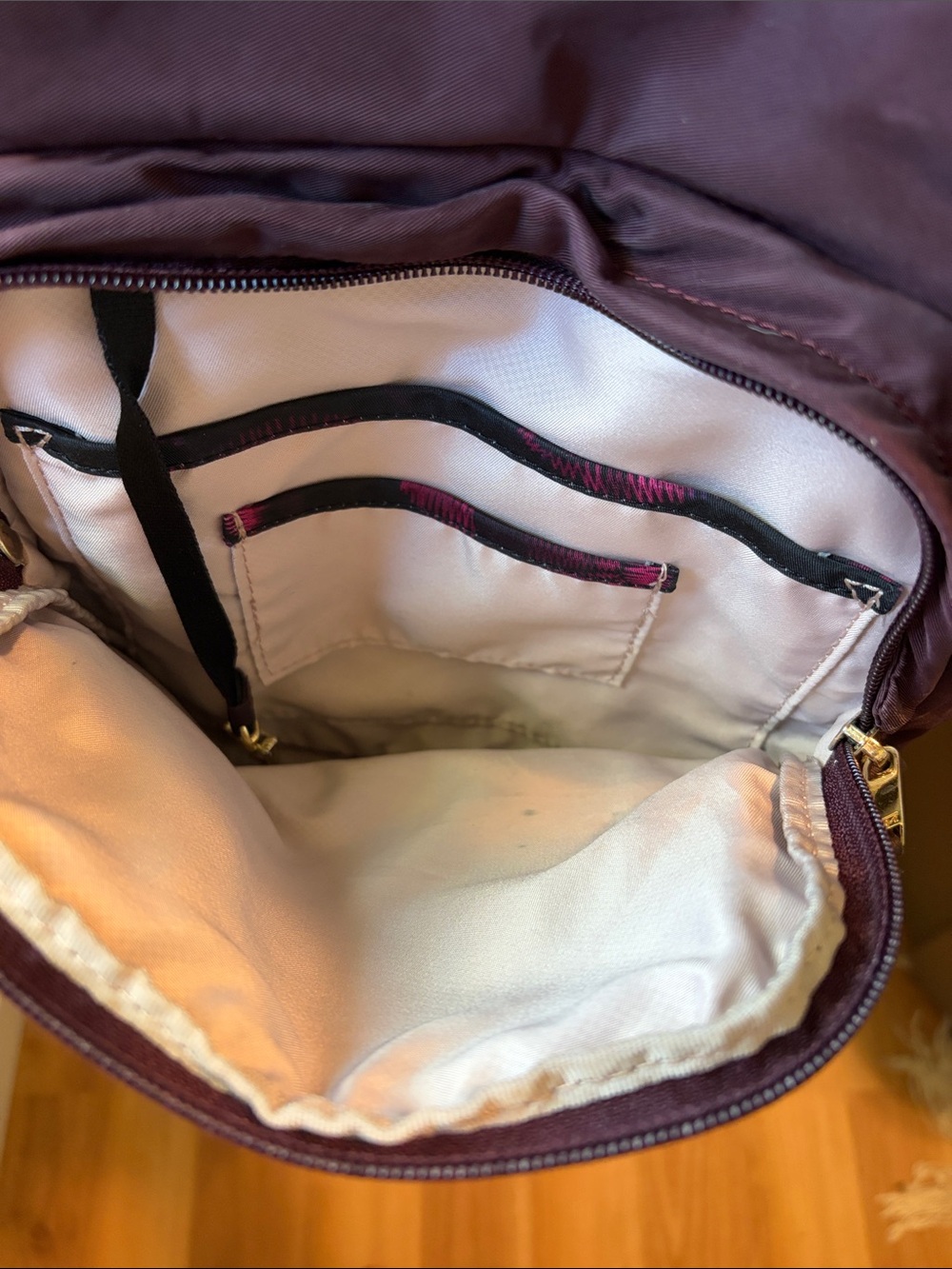 Tumi Mini Backpack Eggplant Purple FLAW - Picture 8 of 10